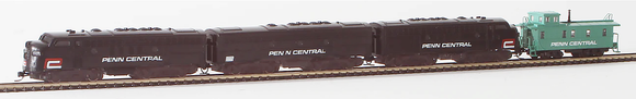 Marklin 88321 American Triple Unit Diesel Electric Locomotive with Caboose Custom Painted Penn Central