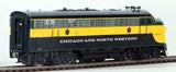 HO Brass Model Trains - Orient Models Chicago North Western F7 A+B+A Diesel Locomotive Set - Painted