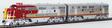 HO Brass Model Trains - Challenger Imports ATSF Sante Fe EMD F7 A+B+B=A  Diesel Set - Factory Painted