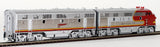 HO Brass Model Trains - Challenger Imports ATSF Sante Fe EMD F7 A+B+B=A  Diesel Set - Factory Painted