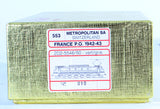 Metropolitan #553 HO Brass Model Train - French SNCF Electric Locomotive Class 2D2 - Factory Painted