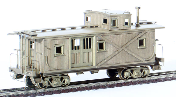 HO Brass Model Trains - Pacific Fast Mail PFM Virginia & Truckee Wooded Caboose - Unpainted