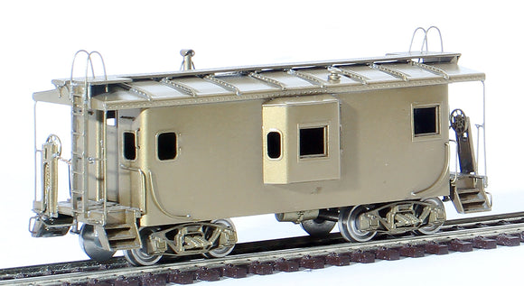 HO Brass Model Train - NJ Custom Brass Models Long Island Bay Window Caboose Class N22B - Unpainted