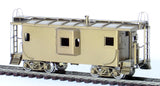 HO Brass Model Train - NJ Custom Brass Models Long Island Bay Window Caboose Class N22B - Unpainted