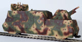 G-Gauge Model Trains- G Panzer #220503 German Armored Panzer Train Flak Wagon Rail Car with 2cm Vierling Flak - Summer Camo