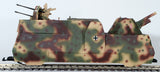 G-Gauge Model Trains- G Panzer #220503 German Armored Panzer Train Flak Wagon Rail Car with 2cm Vierling Flak - Summer Camo