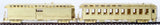 HOn3 Brass Model Trains - Key Models San Juan Denver Rio Grand Western (D&RGW) Passenger Car Set - Unpainted