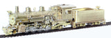 HOn3 Brass Model Trains - Westside Model Co. (D&RGW) Denver & Rio Grande Western 2-8-2 Class K-37 Steam Locomotive - Unpainted