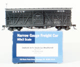 HOn3 Model Trains - Blackstone Models D&RGW HOn3 Denver & Rio Grande Western Stock Car, road number 5775 (Weathered)