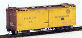 HOn3 Model Trains - Blackstone Models D&RGW HOn3 Denver & Rio Grande Western 30ft Refrigerator, road number 47 (Factory Weathered)