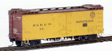 HOn3 Model Trains - Blackstone Models D&RGW HOn3 Denver & Rio Grande Western 30ft Refrigerator, road number 56 (Factory Weathered)