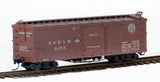 HOn3 Model Trains - Blackstone Models D&RGW HOn3 Denver & Rio Grande Western 30ft Box Car, road number 3155 (Factory Weathered)