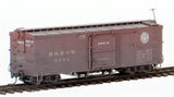 HOn3 Model Trains - Blackstone Models D&RGW HOn3 Denver & Rio Grande Western 30ft Box Car, road number 3390 (Factory Weathered)
