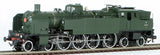 HO Brass Model Train - Lematec HO-241/4 French SNCF Railroad 4-8-4 Class TA 90 Tank Locomotive