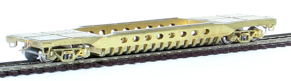 HO Brass Model - Overland Models OMI-3035 Lehigh Valley 46' Deep Wall Flat Car - Unpainted (Copy)