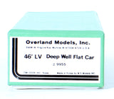 HO Brass Model - Overland Models OMI-3035 Lehigh Valley 46' Deep Wall Flat Car - Unpainted (Copy)