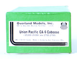 Overland Models #OMI-1158 Union Pacific Railroad CA-6 Steele Caboose - Unpainted