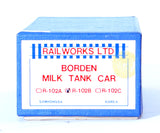 HO Brass Model Trains - Railworks Limited Borden Milk Freight Car - Unpainted