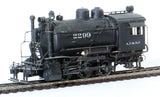 HO Brass Model Trains - Santa Fe 0-6-0T 'Fireless Cooker' Steam Locomotive & Tender #2299 - Painted
