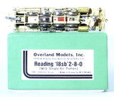 HO Brass Model Train Overland Models Philadelphia & Reading 2-8-0 Camelback Class I8sb - Unpainted