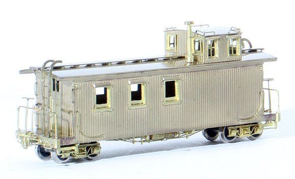 HOn3 BRASS HO Brass Model - PSC 15480 Precision Scale Denver & Rio Grande Western (D&RGW) Caboose - Unpainted