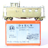 HOn3 BRASS HO Brass Model - PSC 15480 Precision Scale Denver & Rio Grande Western (D&RGW) Caboose - Unpainted