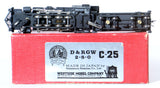 HOn3 Brass Model Train - Westside Models Denver & Rio Grande Western 2-8-0 Class C-25 Locomotive - Custom Painted