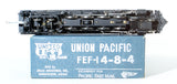 HO Brass Model Train - Pacific Fast Mail PFM Union Pacific 4-8-4 Class FEF-1 - Custom Painted