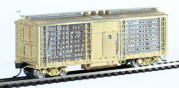 HO Brass Model - Overland Models OMI-1388 Palace Poultry Stock Car 1920-1950 Era - Unpainted
