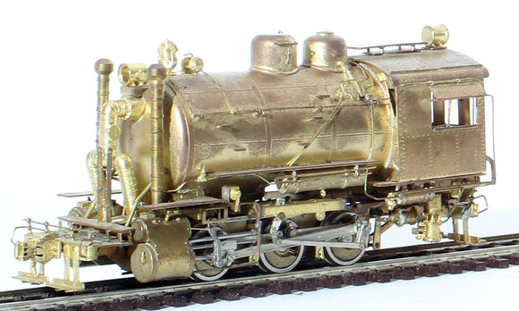 HO Brass Model Trains - Santa Fe 0-6-0T 'Fireless Cooker' Steam Locomotive & Tender #2299 - Unpainted