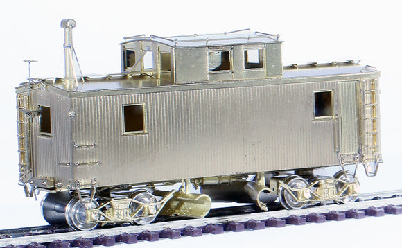 HO Brass Model Train - Van Hobbies Canadian Pacific Railroad 30 Foot Wood Flanger Caboose - Unpainted