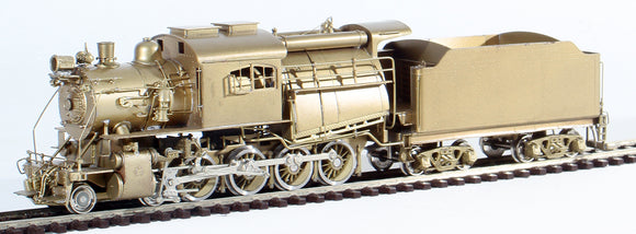 HO Brass Model Train - NJ Custom Brass Central New Jersey 4-8-0 Camelback Locomotive Class K-1 - Unpainted