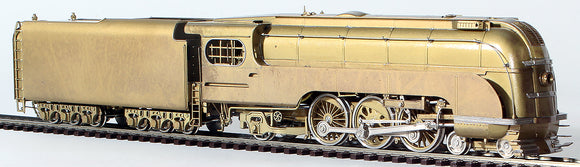 HO Brass Model Trains - NJ Custom Brass Union Pacific 4-6-2 #2906 Streamlined Steam Locomotive & Tender - Unpainted