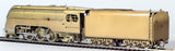 HO Brass Model Trains - NJ Custom Brass Union Pacific 4-6-2 #2906 Streamlined Steam Locomotive & Tender - Unpainted