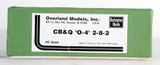 HO Brass Model - Overland Models Chicago Burlington & Quincy 2-8-2 Class O-4 Steam Loco