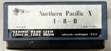 HO Brass Model Train - Pacific Fast Mail Northern Pacific Railroad 4-8-0 Class X - Unpainted