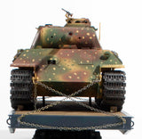 German WWII Panther Ambush Camo loaded on a 4 axle DRB flat car