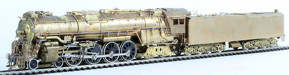 HO Brass Model Train - Pacific Fast Mail Sante Fe Railroad 4-8-4 Northern Steam Loco - Unpainted